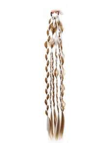 24 Inch Handmade Mixed Color Bubble Twisted Braids Long Hair Extensions, Suitable For All Hair Types, Vacation Style Hair Bundles - 彩色 - 查看 10