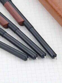 5pcs Hunting Theme Ballpoint Pens, 1.0mm Black Ink, Outdoor Enthusiast Gift Set, Retractable Mechanism, Smooth Ink Flow, Gel Pens, Click Pens, Creative Gift - Multicolor - View 3