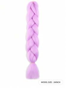 3pcs/Set 24-Inch Ombre Pink Synthetic Braiding Hair Extensions, Cocok Untuk Box Braids, Gaya Rambut Liburan Dan DIY, Ekstensi Rambut Kepang Lembut Dan Halus Untuk Wanita - MultiWarna - View 33