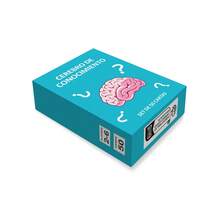 SMILE TALK Knowledge Brain Q&A Card Game, 50 Fun Q&A Cards, 5 Difficulty Levels, 3 Play Modes, Portable Brain Training Multiplayer Tabletop Game, Family Game Night, Party, Travel Interactive Toy, Creative Holiday Gift For Halloween, Thanksgiving, Christmas 50Cards - Baby Blue - View 7