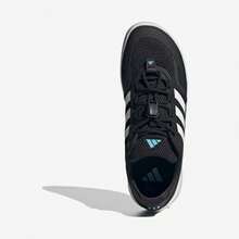 adidas ROAMBOAT 輕巧舒適 織品 低筒跑鞋 男女同款 黑白 - 黑色 - 查看 4