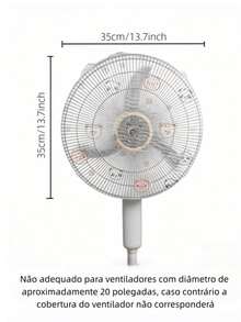 5/3/1pc Universal Medium Fan Protective Cover, Disposable Dust Cover, Home Fan Protective Cover, Suitable For 10-15 Inch Diameter Fans, Easy To Install And Remove, Suitable For Bedroom, Living Room, School, Office, Classroom And Other Places, Random Style Shipping, Home Fan Accessories[Color May Vary, Packaging Also Randomly Shipped] - Multiple Styles - View 6