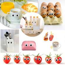 Self-Adhesive Black Googly Eyes With Eyelashes, Plastic Sticky Craft Eye Accessories, Suitable For Scrapbooking, Tissue Paper And Various DIY Creative Projects - 210件 - 查看 5