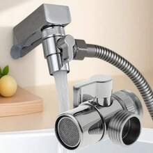 Van chia nước vòi 2 ngả, đầu chuyển vòi xịt cầm tay, bộ chia dòng nước cho bồn rửa phòng tắm và tắm thú cưng, phù hợp cho chủ nhà và người nuôi thú cưng, quà tặng Ngày của Cha và Giáng Sinh - Đầu chuyển vòi nước chia nước - Xem 5
