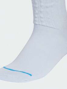 Adidas 女款 W 中筒襪 舒適柔軟 中筒襪 (1雙) KR5150 - 淺藍色 - 查看 4