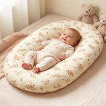 1pc/2pcs Breathable Gauze Baby Cradle Bed Sheet, Universal Gauze Bed Sheet Set, Fits Rectangular, Round, Oval Cradle Mattress, Size 33.46 Inches X 17.72 Inches - 33.46 X 17.72 Inches - View 1