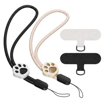 Adjustable Phone Lanyard Cute Cat Claw Pattern Wrist Strap Anti-Theft Phone Cord,Earphone Lanyard, USB Lanyard, ID Badge Lanyard