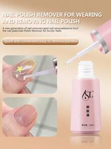 YBJK 2PCS 10ml Nail Glue And Remover Set, Super Strong Hold Press On Nail Adhesive, No UV Lamp No Damage, Lasts 30 Days - 2pcs - View 7