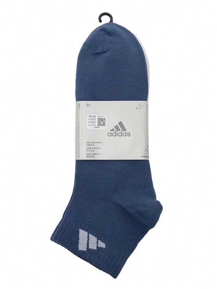 Adidas LT ANKLE Comfortable Stylish Versatile Skin-Friendly Ankle Socks Unisex 2-Pack - Multicolor - View 1