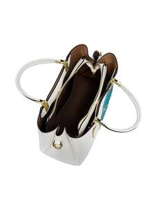 Dedoo Light Luxury Fashion Versatile Multi-Compartment Large Capacity Handbag & Crossbody Bag - White - View 5