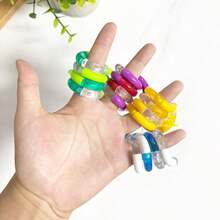 1 pieza Juguete antiestrés para adultos, Juguete antiestrés de cuerda retorcida de cristal con gancho, se puede usar como llavero, Juguete antiestrés para aliviar la ansiedad del trabajo y la vida, Regalo novedoso para fiesta de adultos - Multicolor - Ver 6