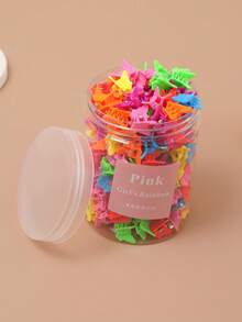 80pcs Cute Mini Colorful Butterfly Hair Clips, Suitable For Girls, Perfect As Back To School Season Gift - 彩色 - 查看 3