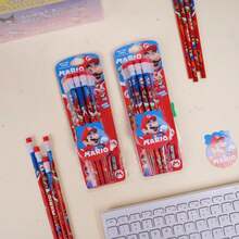 1set Anime Cartoon Themed Pencils, Ideal Reward And Holiday Presents For Learning Lovers(Stochastic Style) - Multicolor - View 4