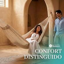 Hamaca Yucateca Grande XXL Colgante Resistente Única para Decoración y Disfrute 100% Algodón Fabricadas en México por Mexicanos Perfecta para el hogar. - Beis - Ver 4