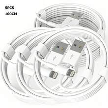 1/3/5PCS USB To Lightning Charging Cable Compatible With IPhone Charger Cord Compatible With IPhone 17 16 15 14 13 12 11 Pro Max XR XS X 8 7 6 Plus SE Compatible With And More - Multicolor - View 16