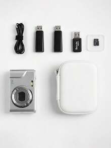 Tas Pelindung Kamera Digital, Tas Kamera Perjalanan Cocok Untuk PIXPRO FZ45/FZ55 IXUS 285 HS Lecran Travel Compact Camera Holder, Dengan Kantong Jala Untuk Aksesoris Kamera, Tas Penyimpanan Digital Kecil, Perlengkapan Perjalanan, Kembali ke Sekolah - MultiWarna - View 9
