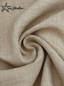 Starfish Shine New "X" Shape Sleeveless Dress - Featuring Traditional Chinese Button Design - Summer Elegant - Khaki - View 7