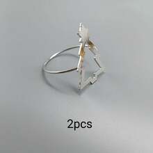 Cincin Serbet Dekorasi Rumah, Dekorasi Meja, Cocok untuk Liburan, Pesta, Ulang Tahun, Pernikahan, Jamuan Makan Malam, Pertemuan dan Dekorasi Kreatif Harian Lainnya, Berbagai Gaya dan Elemen, 2pcs/4pcs/6pcs/12pcs/20pcs/50pcs (Pilihan) - MultiWarna - View 13