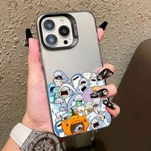 Cartoon Cute Shark Pattern Laser Phone Case For IPhone 17 16 15 14 Pro Max Plus 17 Air 13 12 Mini 11 Pro Max Shockproof Covers - CH-黑 SYKT 3 - 查看 8