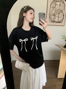Women T-Shirts - 黑色 - 查看 7