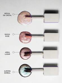 AURORA SOMBRA LÍQUIDA HOLOGRÁFICA LU00ISANCE - AURORA BOREAL - Visão 3