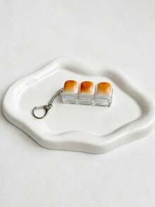 Keyboard Key Keychain, Pressure Relief, Bread Stress Toy, Creative Bag Pendant, Office School Home Novelty, Friend Gift. - Multicolor - View 11