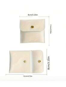 1/6pcs Velvet Mini Jewelry Storage Bags With Snap Button, Suitable For Rings, Bracelets, Necklaces, Earrings And Watches - Perfect For Home Storage, Travel, Gifting, Jewelry Bags, Wedding Favor Bags - Multicolor - View 2