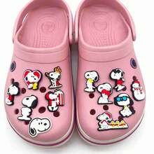 1 Set/12 Pieces 2026 New Snoopy Shoe Charms, Exquisite And Compact, Instantly Enhance Shoe Appearance, Creative And Fun, DIY Your Way, Cute And Healing, Perfect As A Surprise Gift For Friends And Family (Random Styles) - Multicolor - View 1