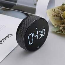 1pc Kitchen Timer For Cooking Baking, Home Countdown Timer Reminder Alarm Clock With Magnetic Backing, Rotary Timer With 3 Volume Levels, Time Management Remind Timer, 3*AAA Battery Operated (Battery Not Included) - LED digital display - View 10