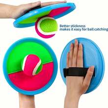 Adult Catch Ball Set With Storage Bag, 4-Piece Set - Beach Toys, Pool Toys, Yard Games - Classic Gift For The Whole Family - Suitable For Adults/Families As Easter Gift - Multicolor - View 3