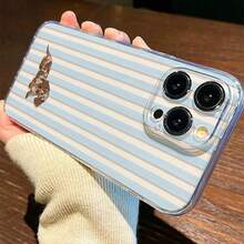 1PC Dachshund Dog Pattern Transparent Space Shell Full Coverage TPU Phone Protective Case - Multicolor - View 3