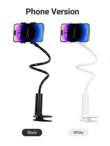 1pc Slouchy Phone Holder Tablet Stand Adjustable Desktop Bedside Fixed Bracket Universal Mobile Device Support Stand Suitable For Watching Videos, Live Streaming, Online Learning And Office Work Bedroom And Desk Hands-Free Phone Accessory - Multicolor - View 6