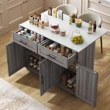 Mobile Storage Islands - White - View 5