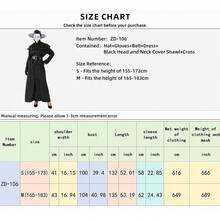 Adult Plague Doctor Costume Medieval Steampunk Long Black Robe Birdbeak Mask Set Dark Festival Roleplay Outfit - Multicolor - View 4