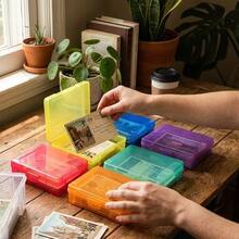 Photo Storage Box 600 7 X 5 Picture Album Organizer Photograph Container Case - Colorful - View 3