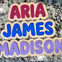 1pc Customizable Large Wooden Name Sign, Personalized Name Customization, Suitable For Room Decor, Wall Name Art Decoration, Ideal For Birthday, Holiday And Other Occasions - Multicolor - View 4