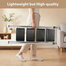 Rigogo 3/4-Step Folding Step Stool Stainless Steel, Anti-Slip Portable Ladder With 150kg Load Capacity, Space-Saving For Kitchen Garage & DIY - 4-step - View 8