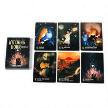 1 buah Kartu Tarot Oracle Witching Hour untuk Ramalan, Permainan Pesta, dan Pertemuan - Hitam - View 2