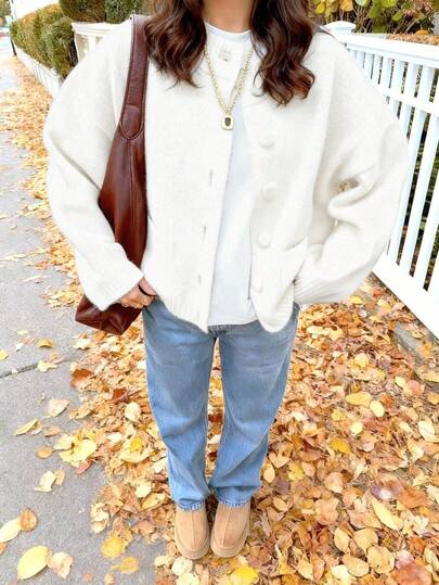 Autumn/Winter New Women's Minimalist Elegant Minimalist Sexy Hot Girl Forest Style Academy Cardigan Fall