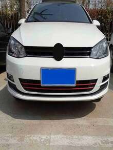 4件組反光汽車貼紙，適用於前引擎蓋與水箱罩，汽車裝飾與造型，適合 VW Golf 6 7 Tiguan - A - 查看 4