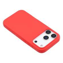 防震液態矽膠手機殼，適用於 iPhone 17E 17 Pro Max 16 15 14 13 12 Mini 11，柔軟防刮超纖維內裡，兼容 8 Plus 7 6s 軟殼 - 紅色 - 查看 7