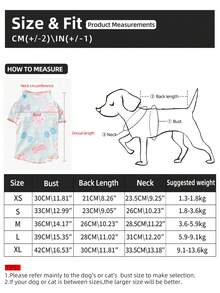 Camiseta para perro con estampado de pata y hueso, ribete de color contrastante, manga corta, ajustada y que cubre el vientre, ropa diaria para cachorro - Celeste - Ver 3
