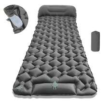 Ultra-Lightweight Inflatable Camping Pad, Sleeping Pad With Built-In Pump And Pillow - Perfect For Camping, Outdoor, Beach, Hiking, Outdoor Adventure, Inflatable Beach Bed, Pool, Gift For Friends, Mother's Day Gift - A - View 1