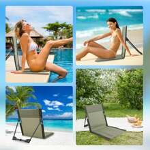 Patio Lounge Chair & Swing Chair - Green - View 7