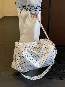 Women's Travel Sports Gym Bag With Wet Dry Separation, Large Capacity Handheld Crossbody Training Bag, Carry-On Travel Bag, Casual Hospital Discharge Bag - Beige - View 3