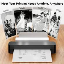 ORICO Desktop Document Printer, A4 Portable Wireless Thermal Printer, Includes 1 Roll Of Thermal Paper, Wireless Connection/Inkless Printing/Built-In Adjustable Paper Tray/High-Definition Fast Printing - Multicolor - View 8
