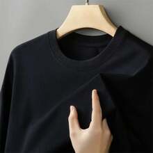 Local Warehouse, Men's 100% Cotton Graphic T-Shirt, Short Sleeve, Hommes& #, Crew Neck, Relaxed Fit - Black - View 6