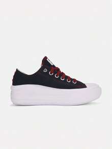 Converse 女款 Chuck Taylor SEASONAL 帆布低筒運動鞋 A24312C - 酒紅色 - 查看 2