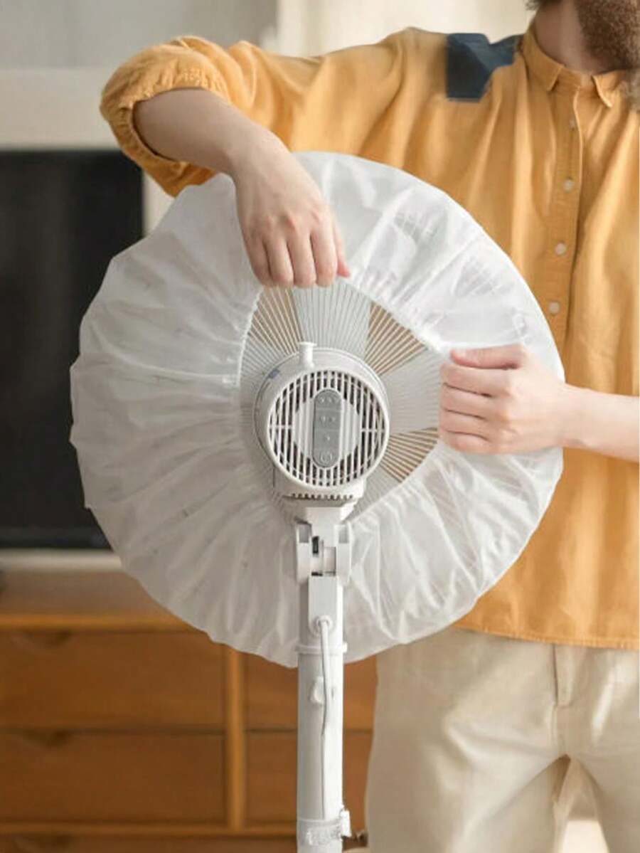 5/3/1pc Universal Medium Fan Protective Cover, Disposable Dust Cover, Home Fan Protective Cover, Suitable For 10-15 Inch Diameter Fans, Easy To Install And Remove, Suitable For Bedroom, Living Room, School, Office, Classroom And Other Places, Random Style Shipping, Home Fan Accessories[Color May Vary, Packaging Also Randomly Shipped] - Multiple Styles - View 1