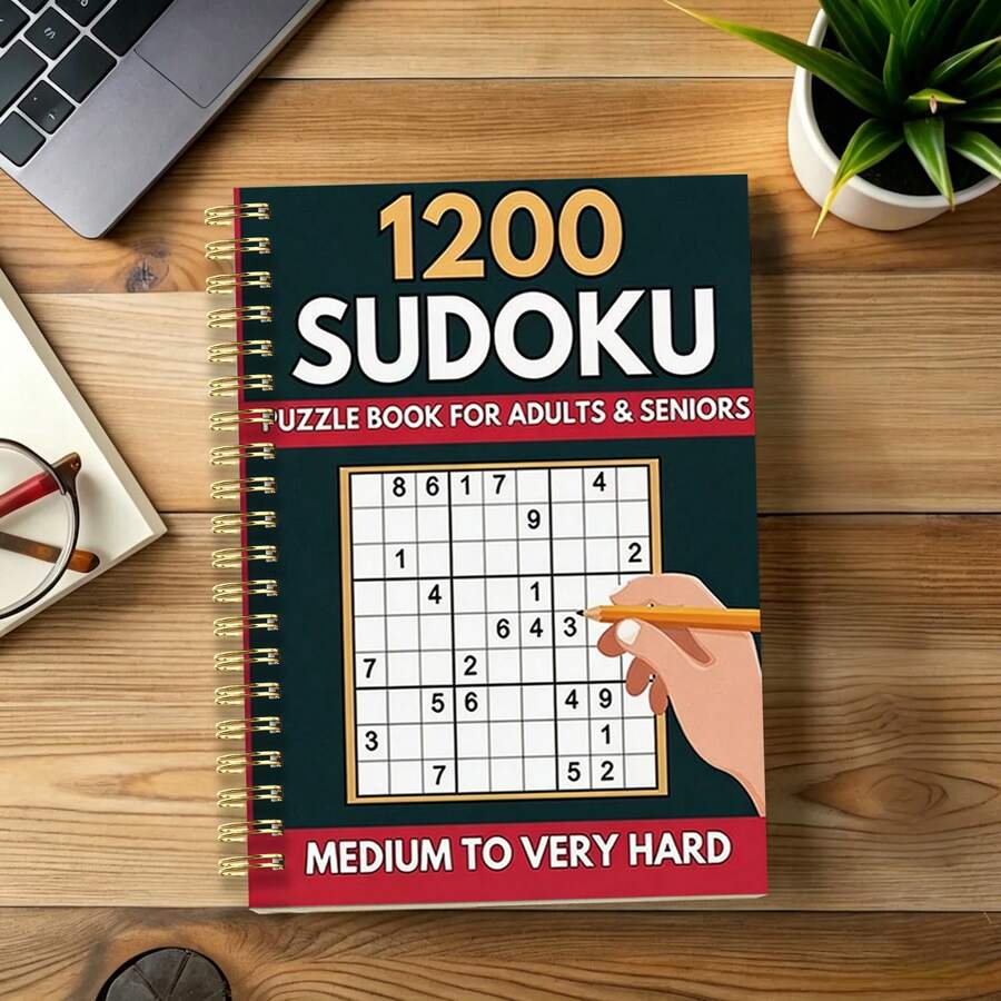 1pc A5 Sudoku Game Notebook, Simple Puzzle, Casual Education, Suitable For Daily Relaxation, Holiday Entertainment And Travel Pastime, Excellent Gift (Pen Not Included),Enhancing Creativity, Beautifully Designed - 1pc - View 1